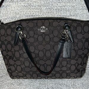 Coach Jacquard Outline Signature Small Kelsey Crossbody/Satchel (COACH F36625)